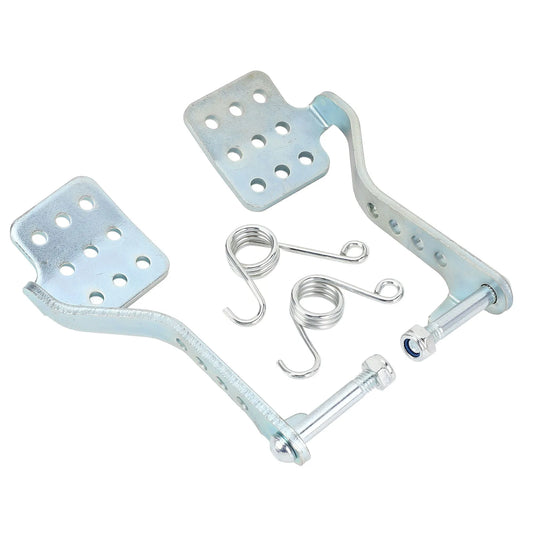 Go Kart Pedals Kit Anti Slip Go Kart Brake Throttle Pedal with Return Springs for 212cc 196cc 6.5hp 5.5hp Road Rocket