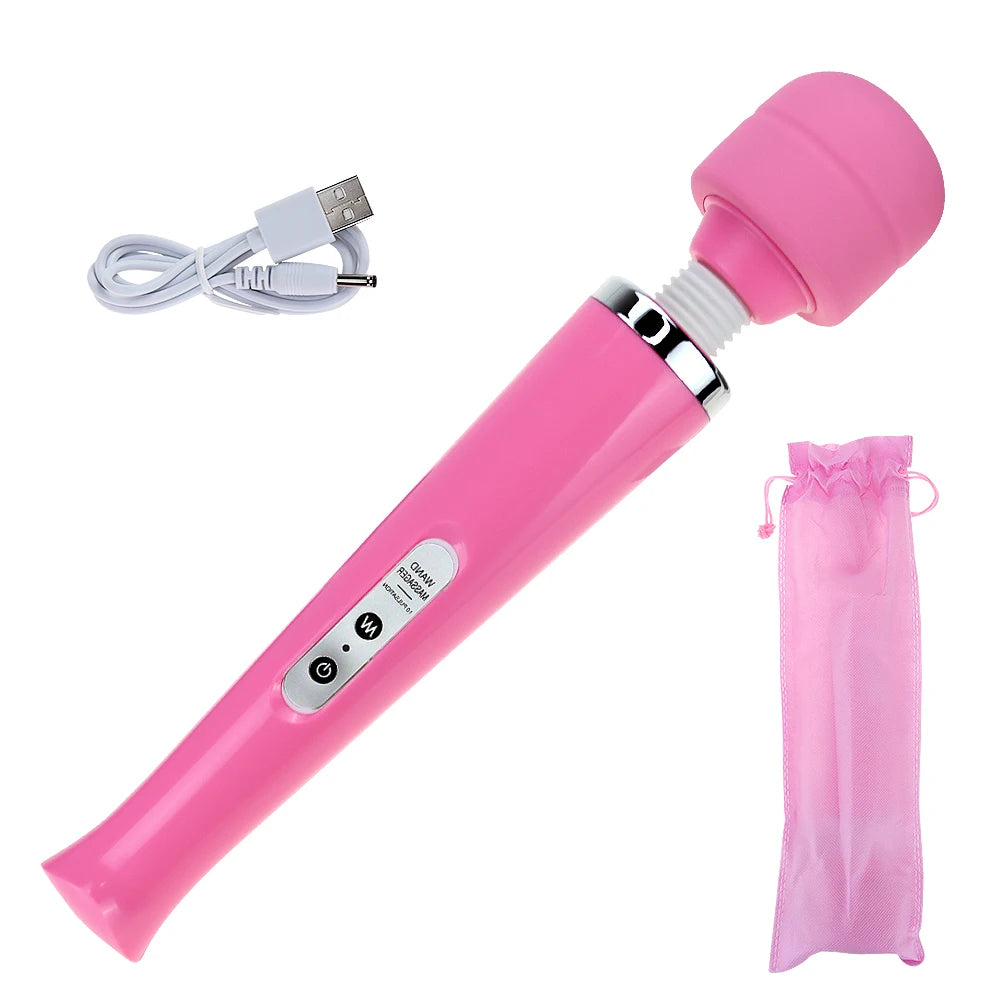 Powerful Magic Wand Vibrator Big AV G-spot Nipple Massager Vaginal Dildo Clitoral Stimulator Sex Toys for Adults Women Female