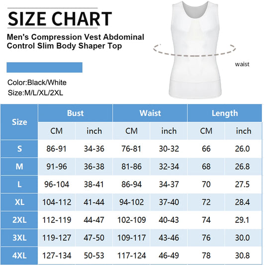 Sleeveless Compression Tops Men's Abdominal Control Shaping Vest High Elastic Cool Fabric Fitness Breathable Clothes Round Neck