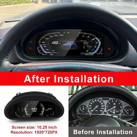 STWEI 2026 New Product Facroy Price Digital LCD Car Dashboard For BMW 3Series M3 E46 Instrument Cluster Panel Cockpit