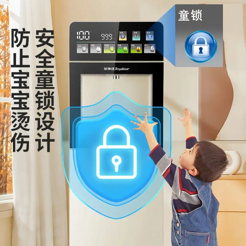 Quick heating water dispenser with water bucket under it, household vertical dormitory fully automatic water dispenser