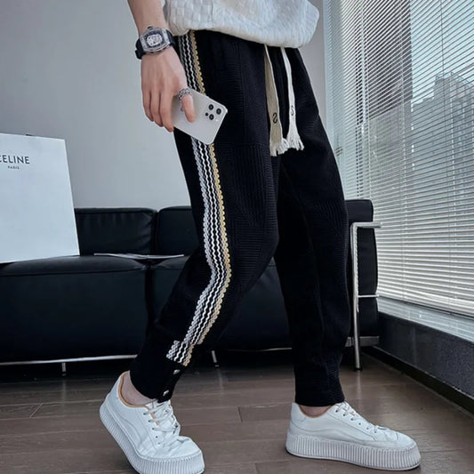 Men's Sweatpants Jogger Trousers Stripe Man Sweat Pants Harem Athletic Sport Track Harajuku Baggy New Items in Casual Fashion
