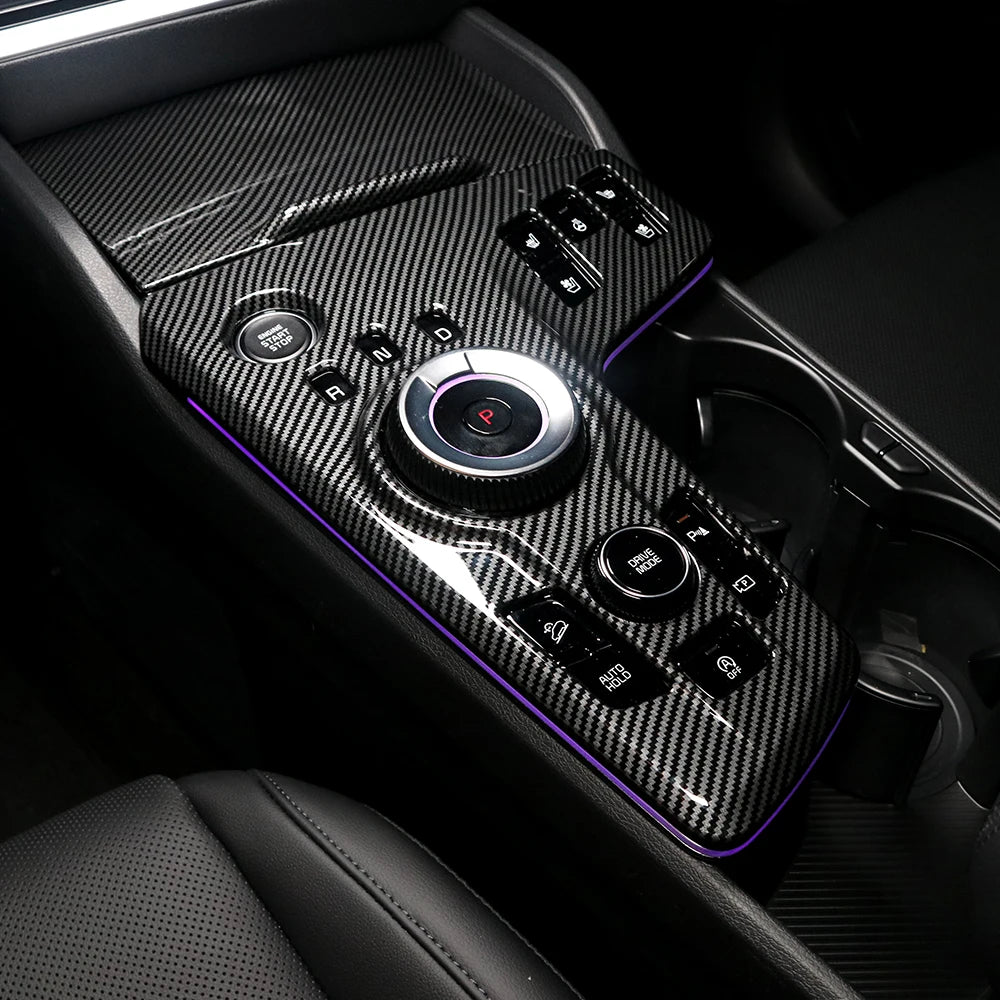 Car Center Control Panel For Tuning Kia Sportage NQ5 2022 2023 Left Hand Drive Gear Shift Cover Central Decal Protection