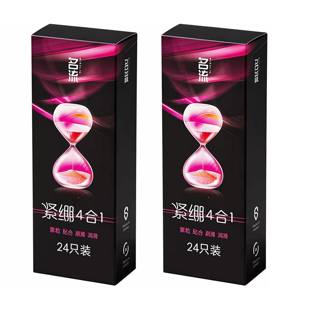 24Pcs 49mm Snug Fit Condoms Ultra Thin Textured Dotted Latex Safe Sex Protection Bulk Value Pack Intimate Care