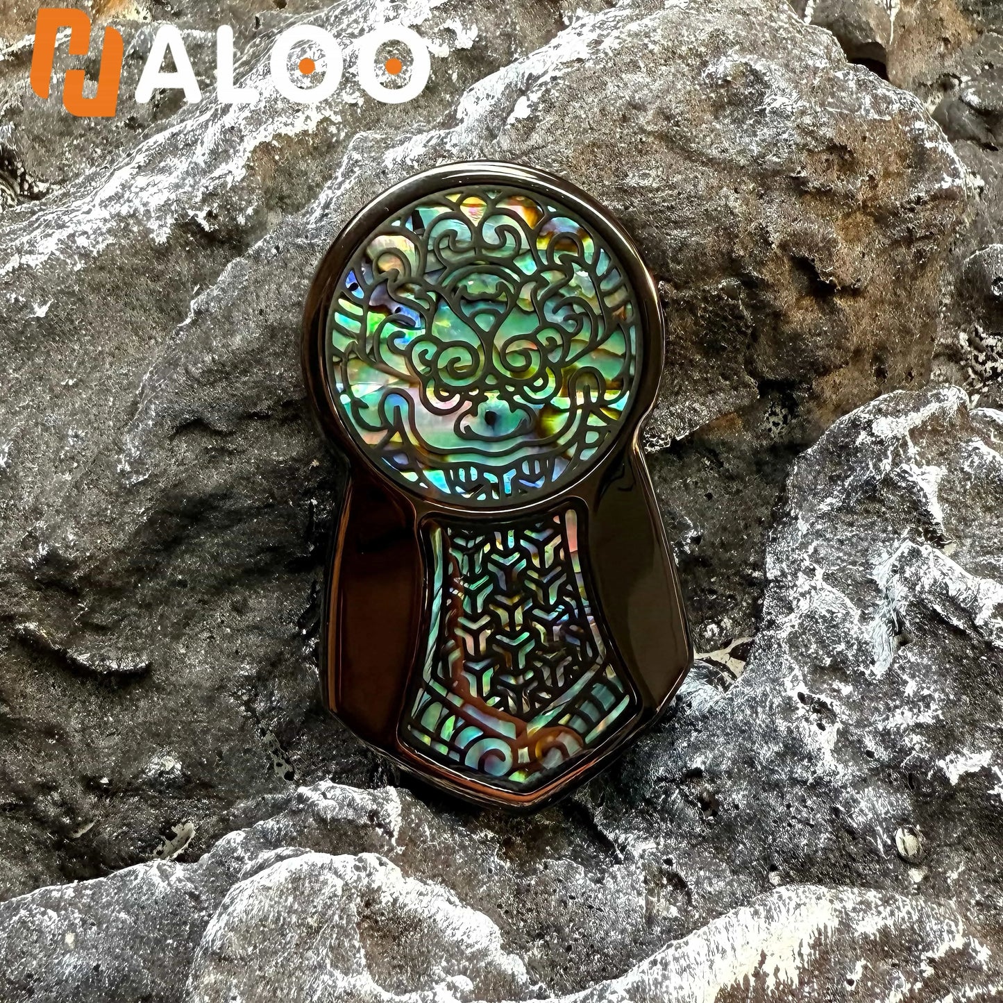 HalooPlayer Fritillaria Tangxuanjia Slider Fidget Spinner EDC Fidget Toys Stress Reliever Anti Anxiety Hand Spinner for Adult