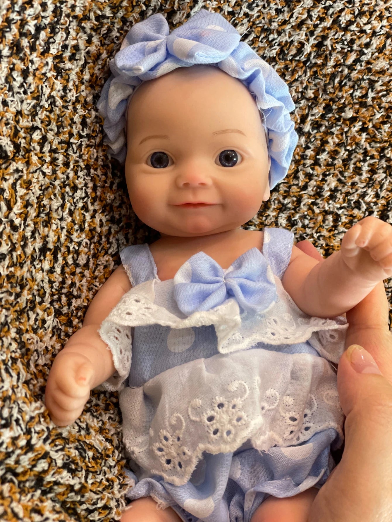 10 Inch Cute baby Reborn Handmade Bebe Newborn Doll 3D Painted Bebe Reborn Doll