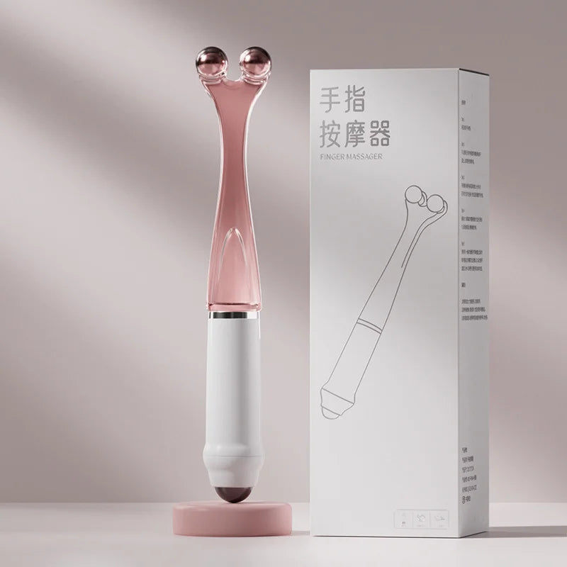 5-Ball Finger Massager 2-in-1 Hand Massage Roller for Fingers Palm Knuckles Wrist Portable Manual Self Care Tool