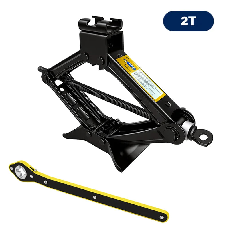 Portable 2 Ton Car Scissor Jack Kit with Extendable Wheel Wrench Labor-Saving SUV Auto Tire Repair Replacement Tool