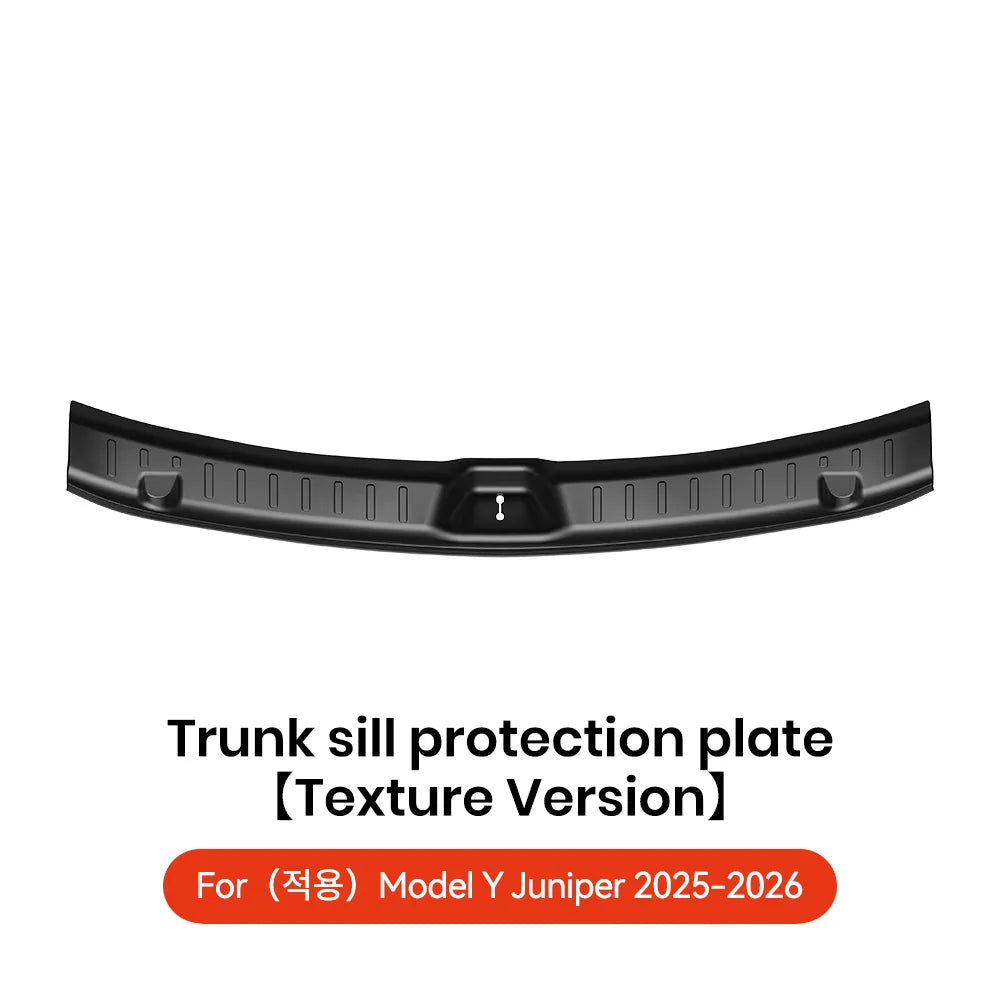 YZ For Tesla Model Y Juniper 2026 Trunk Sill Plate Protector TPE Rubber Protector Tesla Threshold Bumper Pad Prevent Scratching