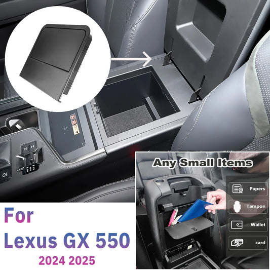 For Lexus GX 550 2024 2025 Hidden Storage Box Armrest Storage Intimate Item Privacy Storage Organizer for GX550 Accessories