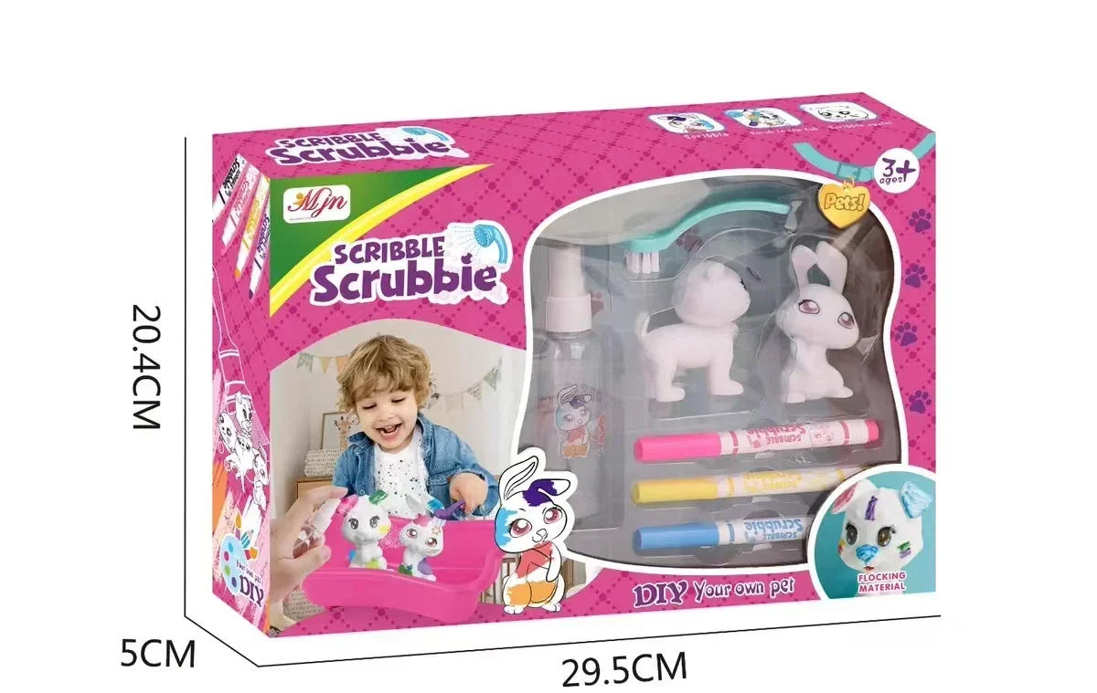Kids Magic Zoo Coloring Toy Washable DIY Doodle Animal Toy Kids Arts and Crafts Toy Age 3+