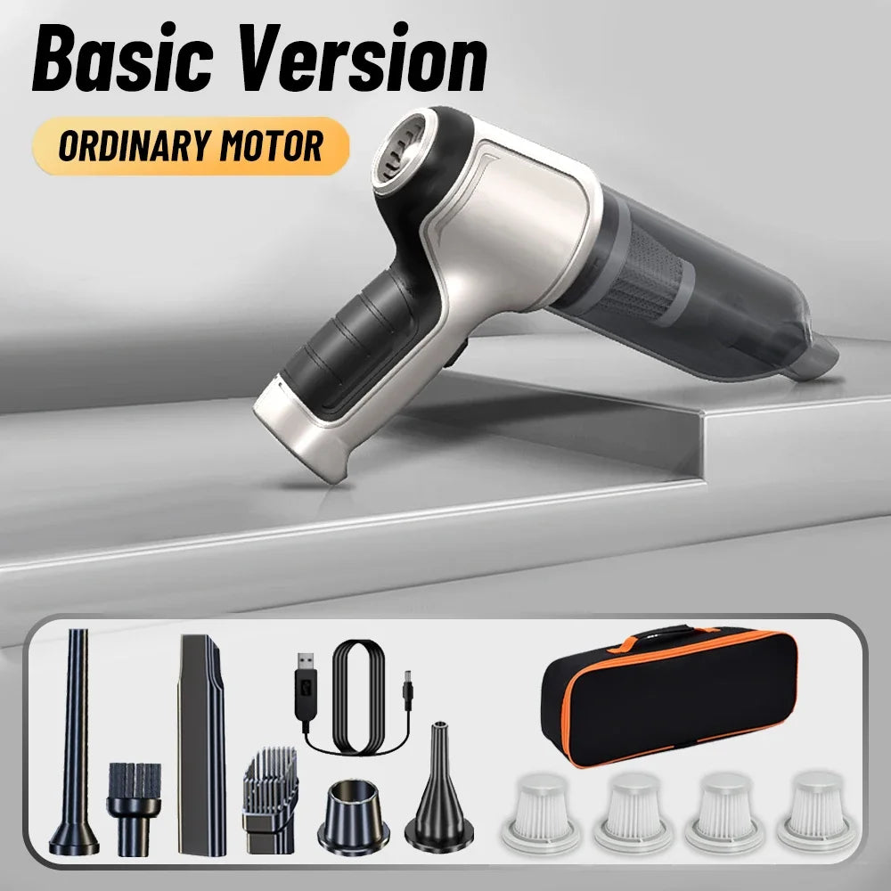 SZUK Car Vacuum CIeaner 95000Pa Wireless Handheld Cleaning Machine Powerful Mini Portable Blower Vacuum Cleaner for Car and Home