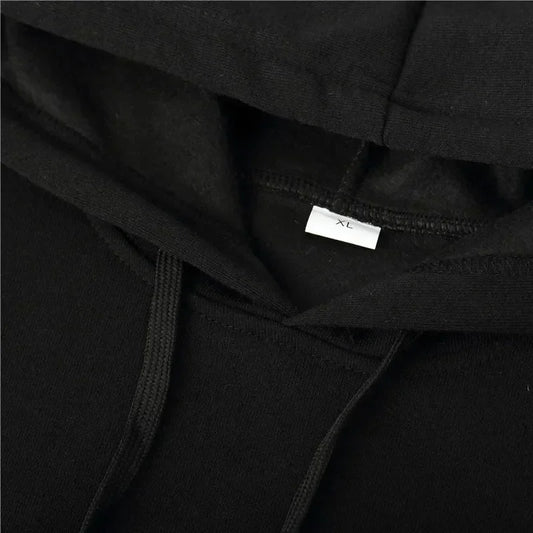 fashion Print Autumn winter models Men's windproof Warm Cotton Oversized Hoodie Outdoor Commuter Women's High Elastic Top