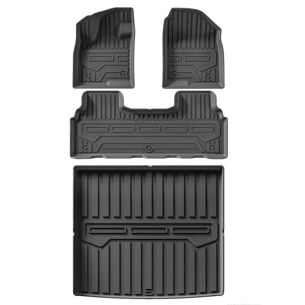 For BAIC BJ30 2024 2025 Car Floor Mats Trunk Mat Waterproof TPE Carpet Cargo Liner All Weather Mats Floor Liner Backrest LHD