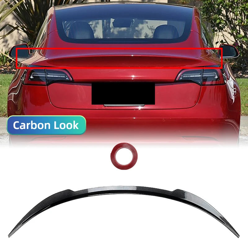 For Tesla Model 3 2017-2023 Tuning Original High-performance Rear Trunk Spoiler Wing Tail Deflector Splitter Facelift Body Kit