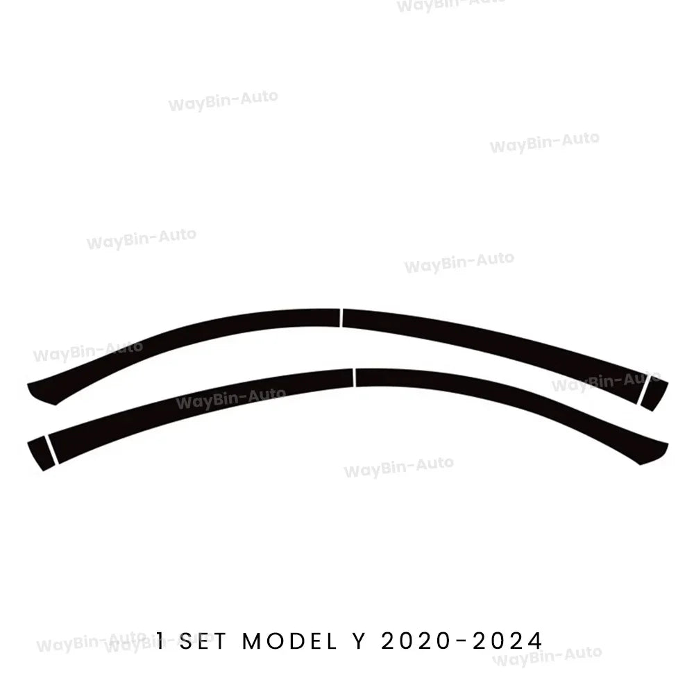 Hidden Roof Vinyl Wrap For Tesla Model 3 Highland 2024 Strip Film Trim Cover Black Y Juniper Floating Roof Sticker Accessories