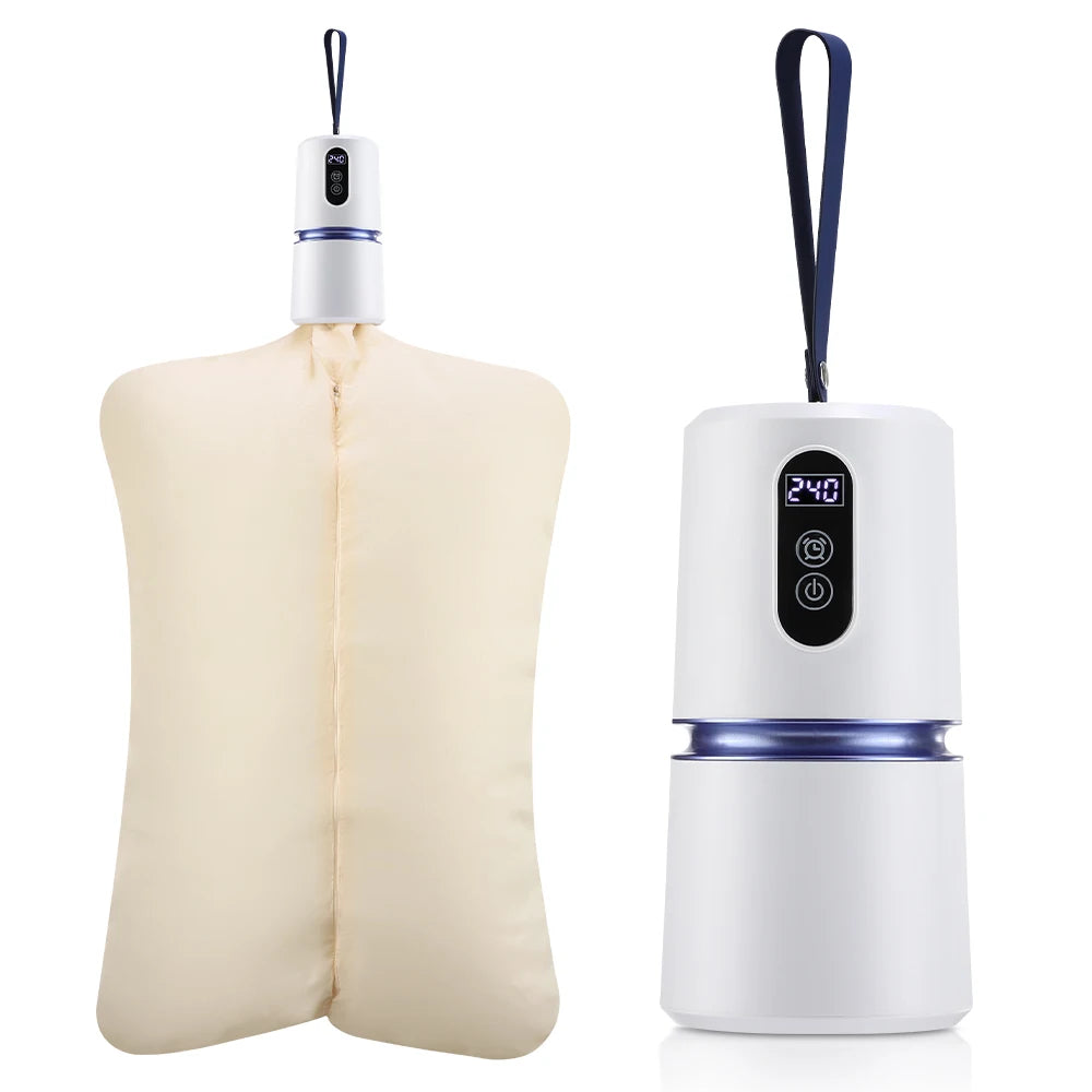 Portable Clothes Dryer Clothing Fast-Drying Machine Mini Laundry Dryer with Bag Household Shoes Dryer for Home Apartment Travel