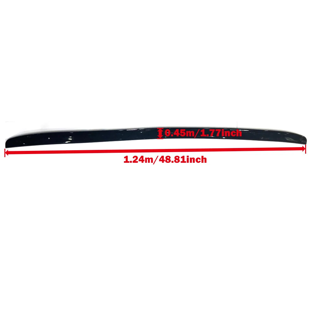 Universal Rear Trunk Boot Lip 1.19m/1.24m Rear Wing Lid Spoiler For Sedans Glossy Black Car Body Kit Accessory