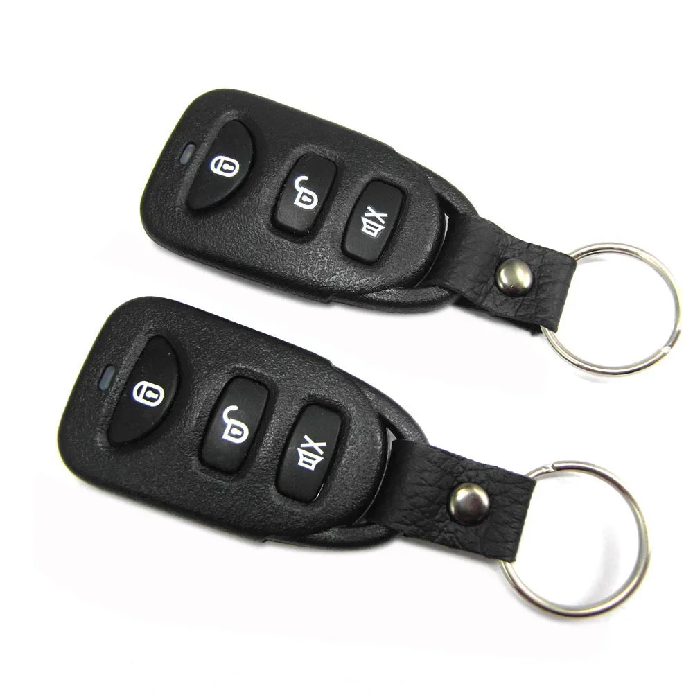 NEW Portable Universal 12V Vehicle Burglar Alarm Security Protection Auto Car Alarm System & 2 Remote Control Auto Burglar