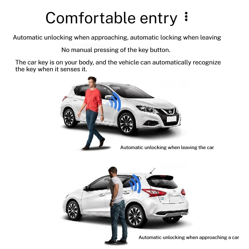 LCD Smart Remote Car Key With Mobile Phone Interconnect Touchscreen Digital One-Key Start Comfort Entry For Benz