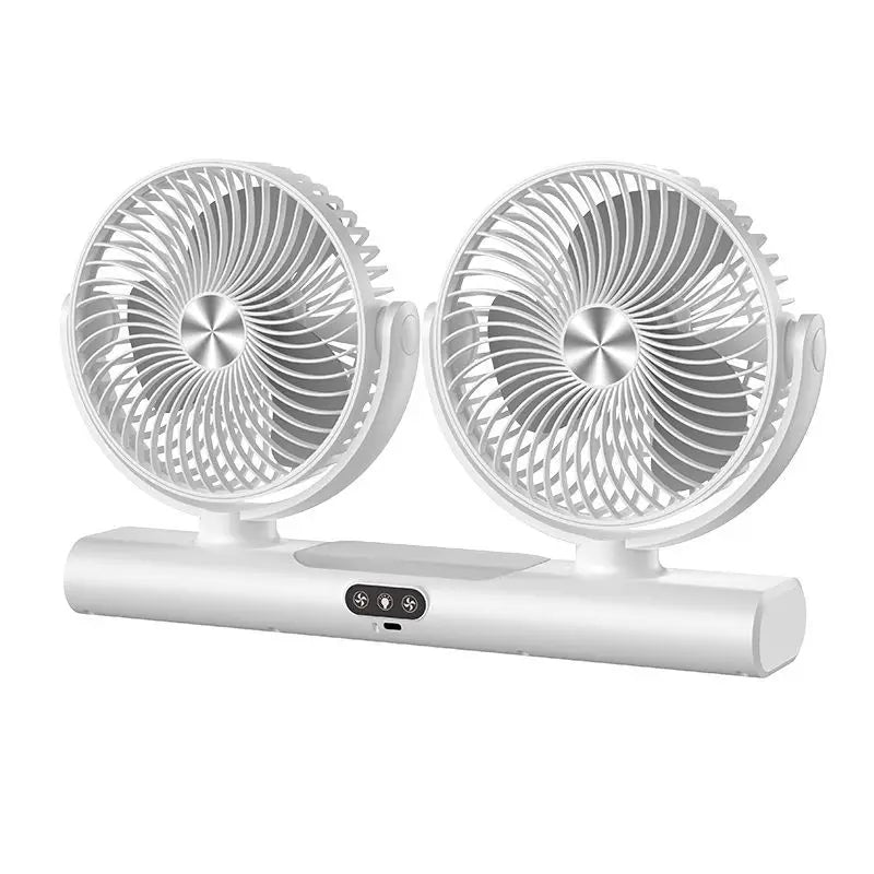 Desktop fan Car vertical hanging Adjustable multi-function double head fan Summer household fan