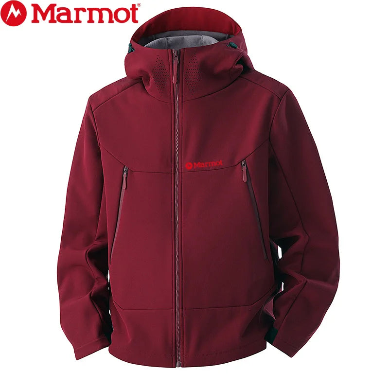 MARMOT New Men's Softshell Jacket, Trendy Outdoor Windproof Waterproof Casual Sports Jacket, Versatile
