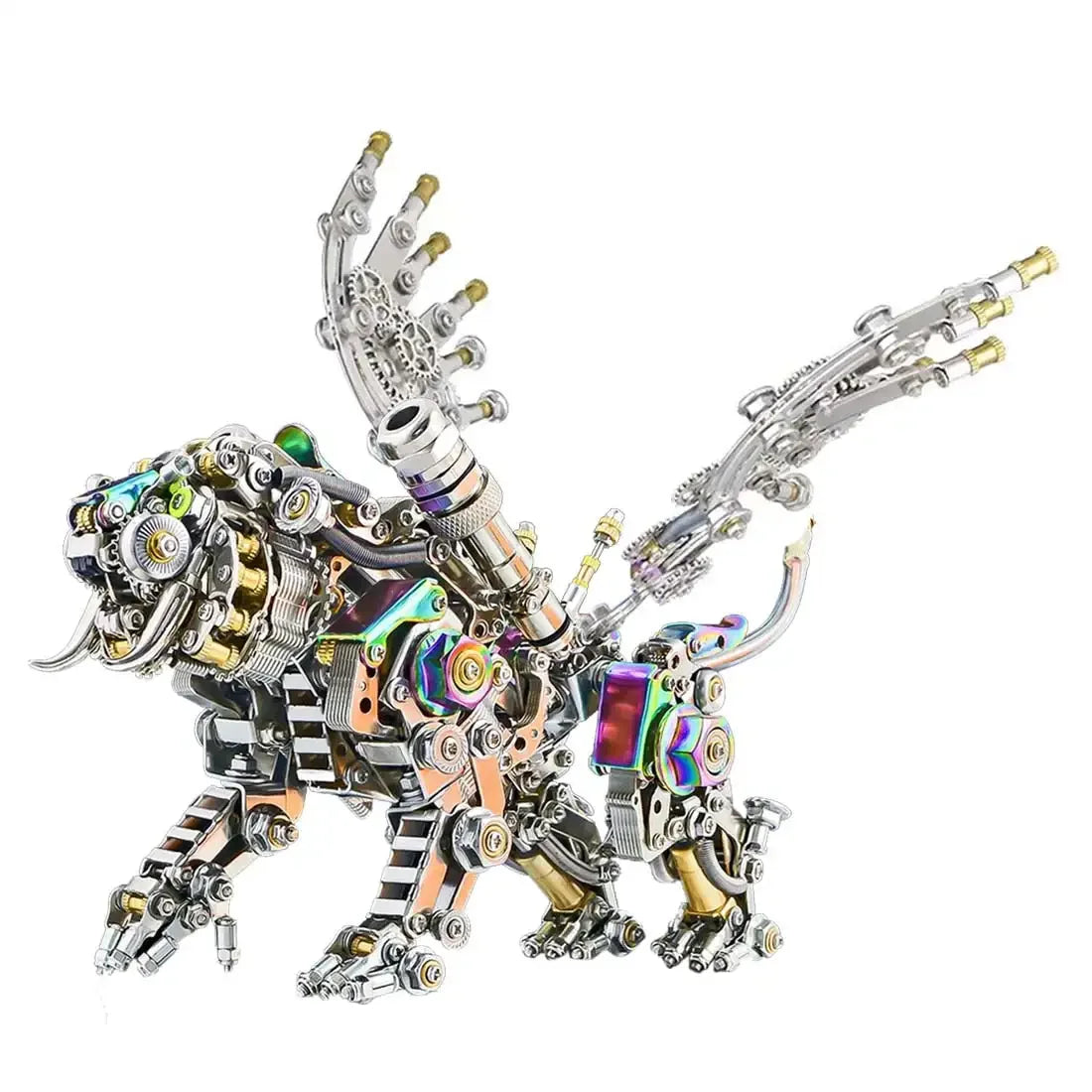 700pcs+ Bengal Tiger 3D Mechanical Metal Assembly Model Kits DIY Mechanical Puzzle Animal Toys For Children Adults