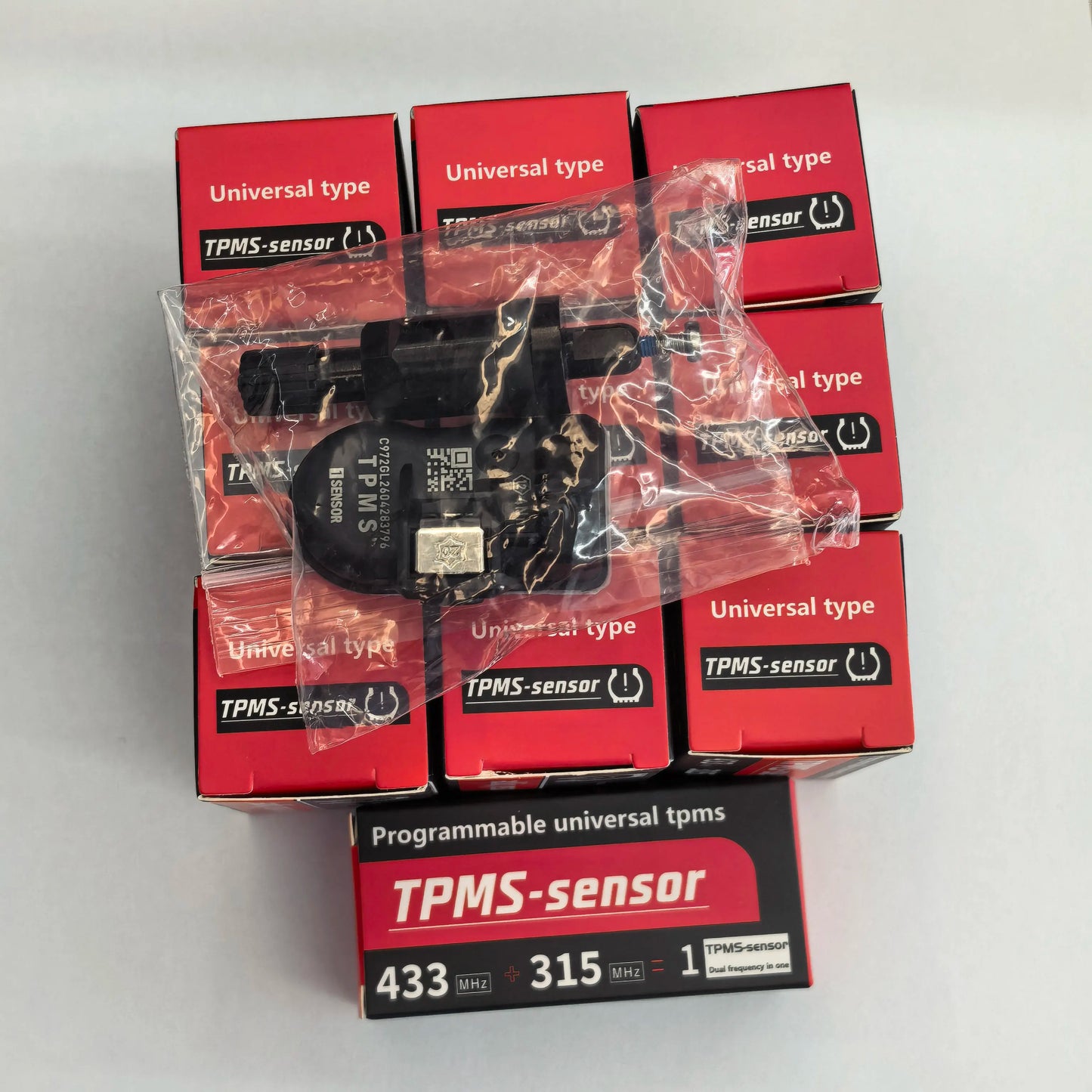 10Pcs Universal TPMS Tire Pressure Programmable Sensor For Tool TS408 TS508 ITS600 315MHZ+433Mhz 2 In 1 Sensor