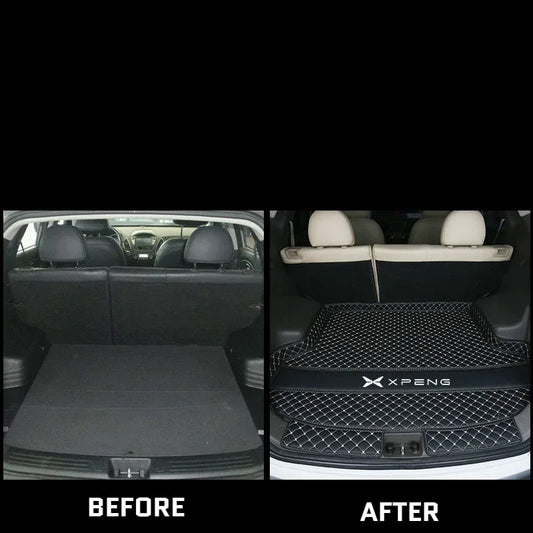 Car Trunk Mat for XPENG G6 XPENG G9 2023 2024 2025 Accessories Main Pad Retrofitting The Special Car Trunk Pad for Interior
