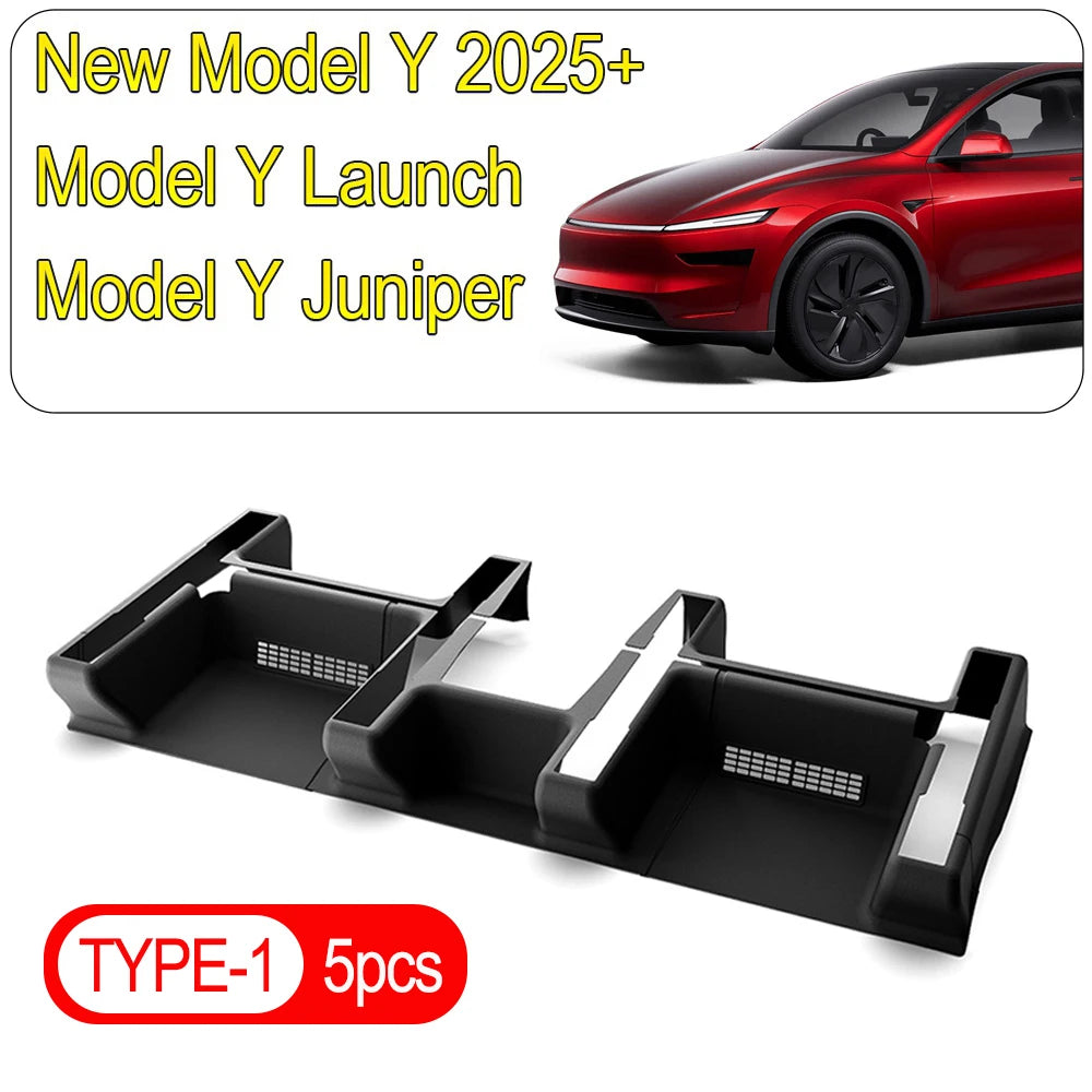 Underseat Protector Seat Track Cover for Tesla Model Y Juniper 2025 2026 Seat Slide Rail Pad Guard Anti-Kick Pad Accessories