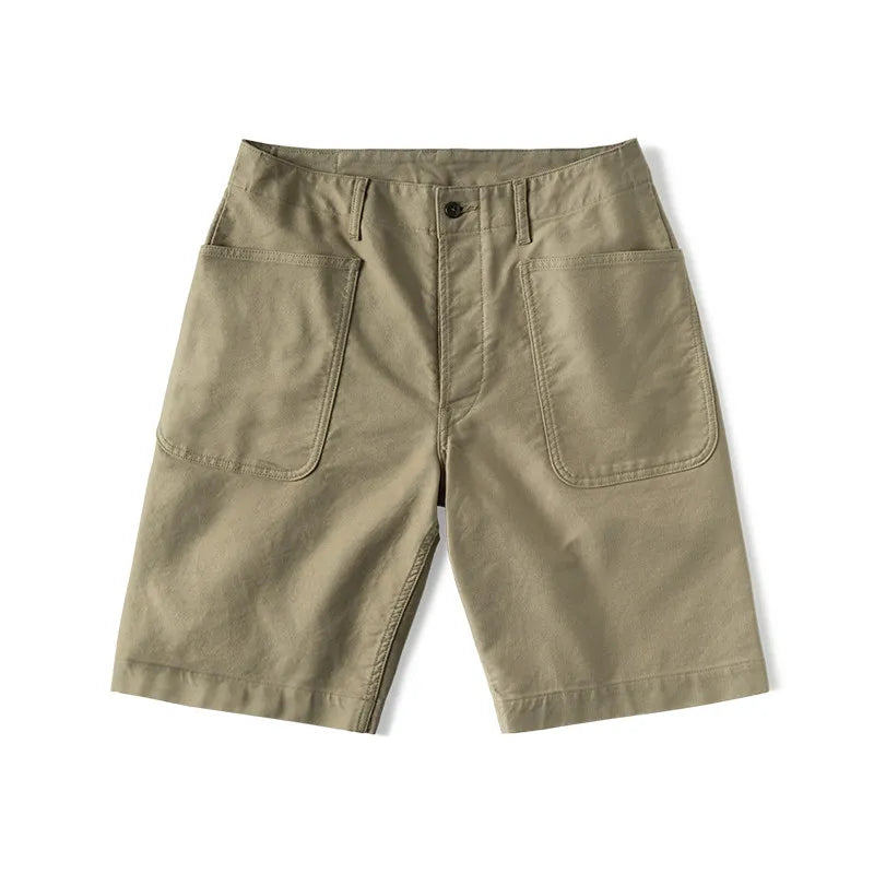 Non Stock USN Deck Utility Work Pants 12oz Cotton Jungle Cloth Vintage Military Style Men's Summer 4-Pocket Bermuda Shorts