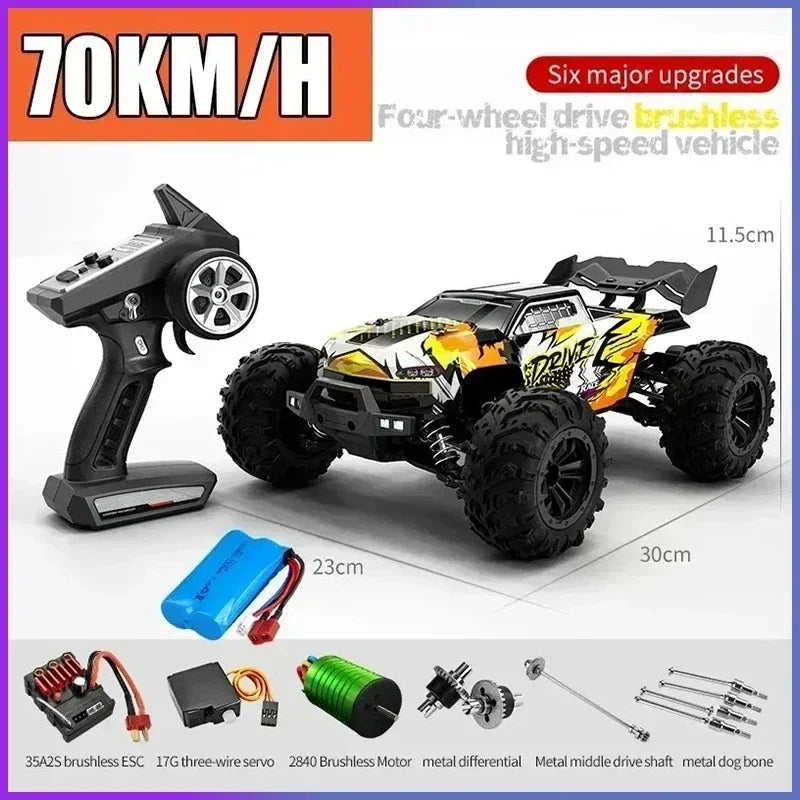 SCY 16101PRO, 16102PRO, 16103PRO 4WD 1:16RC Brushless High-speed Remote Control Car, 70 Kilometers Per Hour, Toy Racing Car Gift