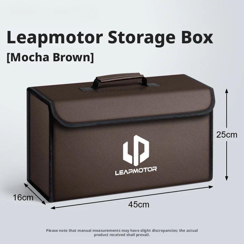 Suitable for Leapmotor C10 T03 A10 B10 C10 C01 C11 C16 D19 car carbon fiber trunk storage box large capacity foldable storage bo