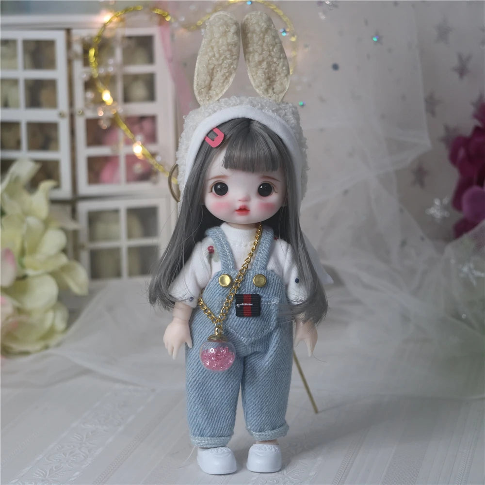 Original Bjd Diy Dress Up Doll 1/8 Joint Mobility Fashion Princess Doll 3d True Eye Girl.S Birthday Full Set Accessories Gift