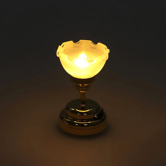 1:12 Dollhouse Miniature LED Ceiling Lamp Chandelier for Doll House Decor Lighting Accessories