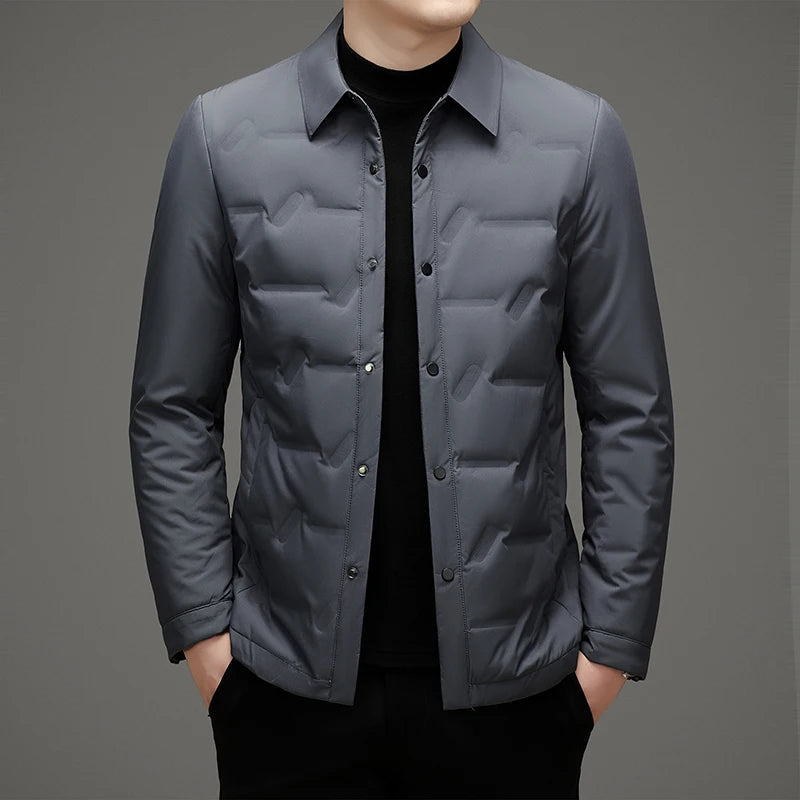 2024 new arrival winter jacket 90% white duck down jackets men,mens fashion thicken warm parkas high quality coat male