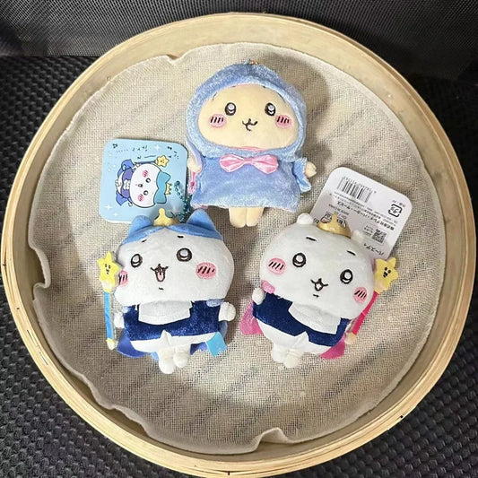 Jhiikawas Fairy Tale Prince Princess Series Plush Keychain Cute Usagi Hachiware Jiikawa Anime Pendant Kawaii Bag Charm for Fans