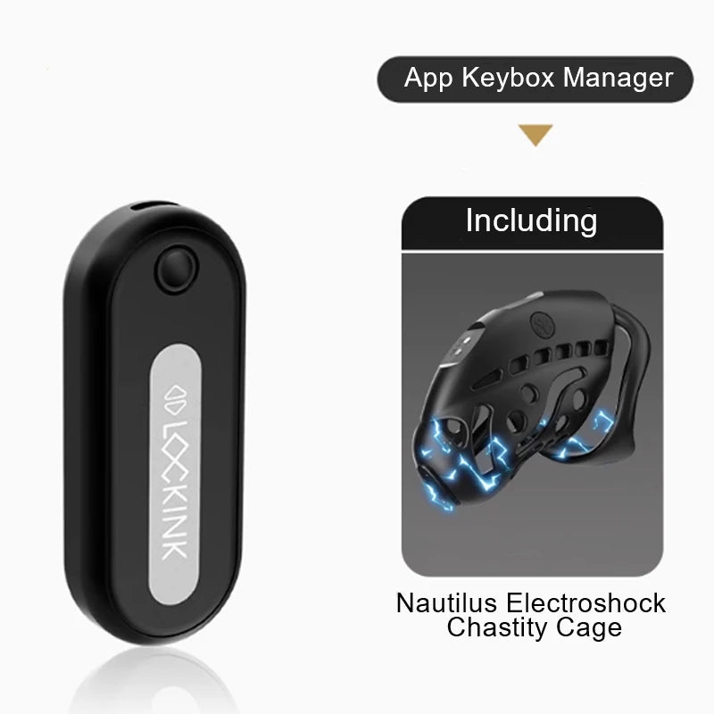 LOCKINK APP Remote Control Key Box Chastity Cage Sexy Adult Man Cock Cage Key Safe Sexy Gadgets Smart Key Holder BDSM Sex Toys