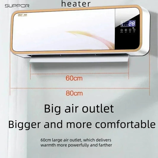 Heating and cooling wall-mounted heater, bathroom heater, household convection heater, electrical appliance, indoor air energy