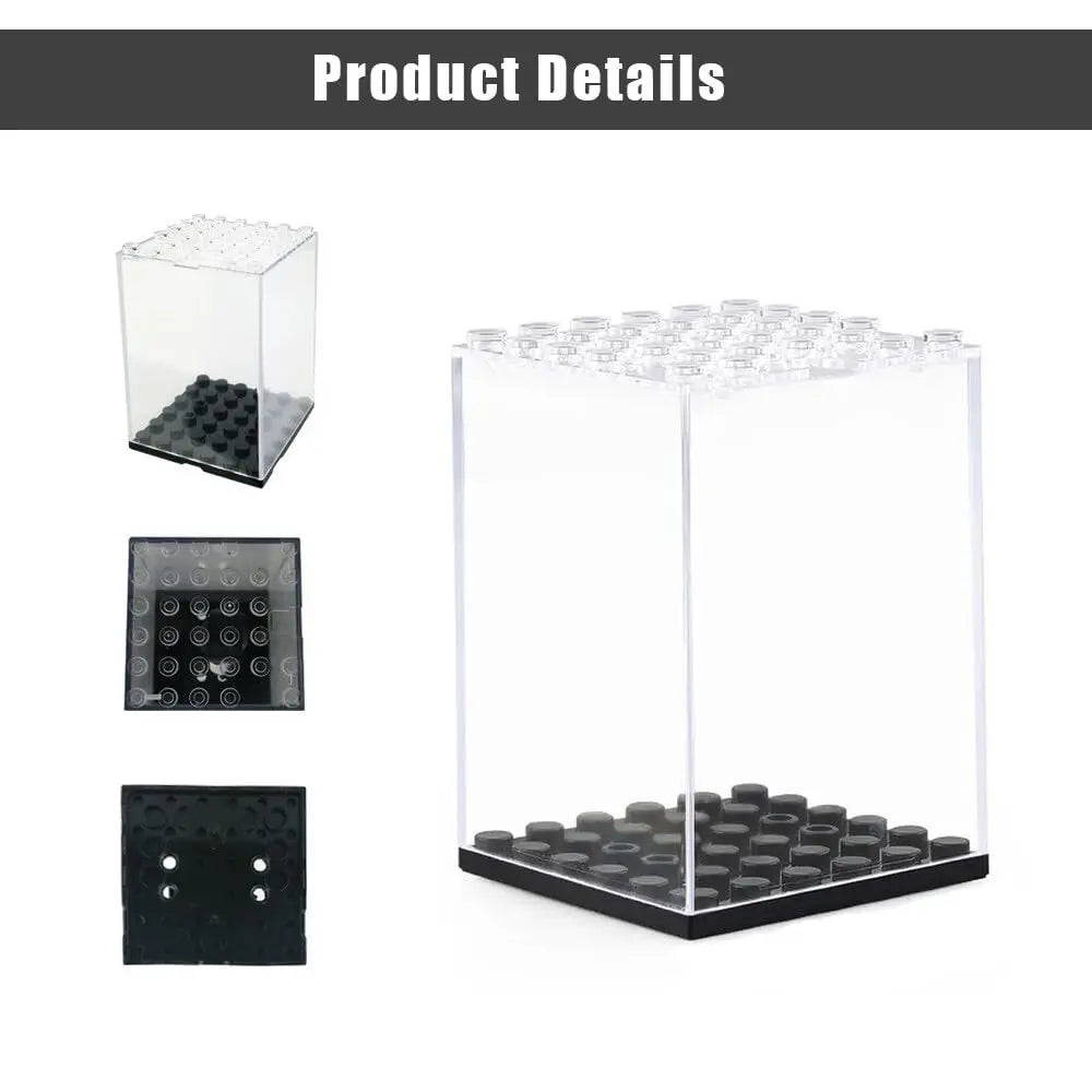 Minifigures Acrylic Display Case Acrylic Building Block Display Box for Building Blocks Dust-proof Storage for Action Figures