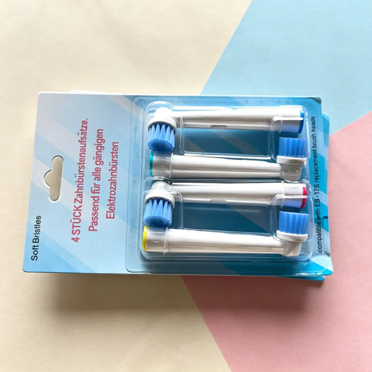 EB-17S 16/8/4pcs Electric Toothbrush Head For Oral B Sensitive Replacement Brush Heads D25 D30 D32 D18 4739 3709 4728