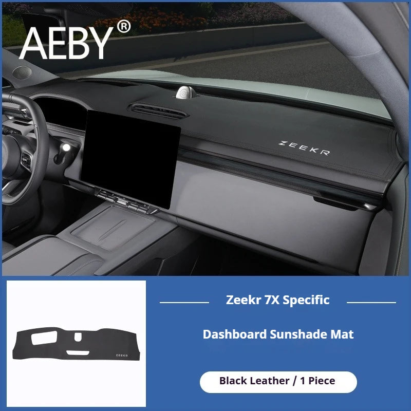 AEBY For ZEEKR 7X 2024 2025 Dashboard Sunshade Mat Anti-Dust Anti-UV Glare Reduction Cover Car Dash Pad Interior Accessories