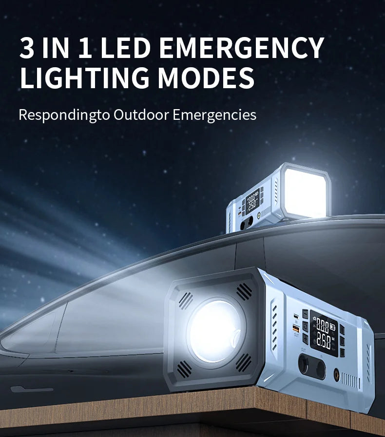 12V Car Emergency Jump Starter Battery Inflator Vacuum Multi-Function Car Power Bank Igniter