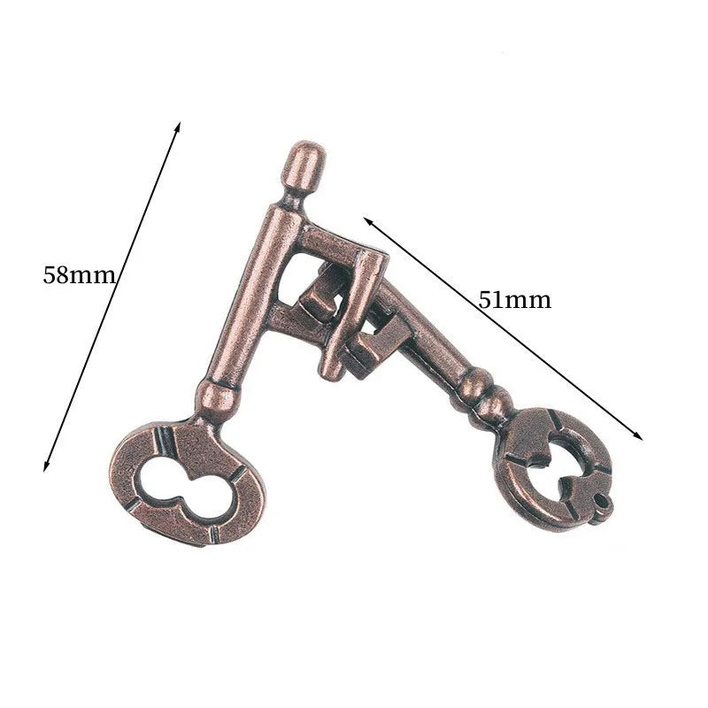 Lock Puzzles Classic IQ Metal Brain teaser Magic Baffling Puzzles Game Toys For Children Adults Funny Gifts Metal Puzzle