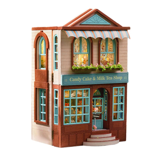 DIY Wooden Miniature Building Kits Dollhouse Miniature with Furniture Kits for Adults Boy Girls Family Teens Birthday Gifts