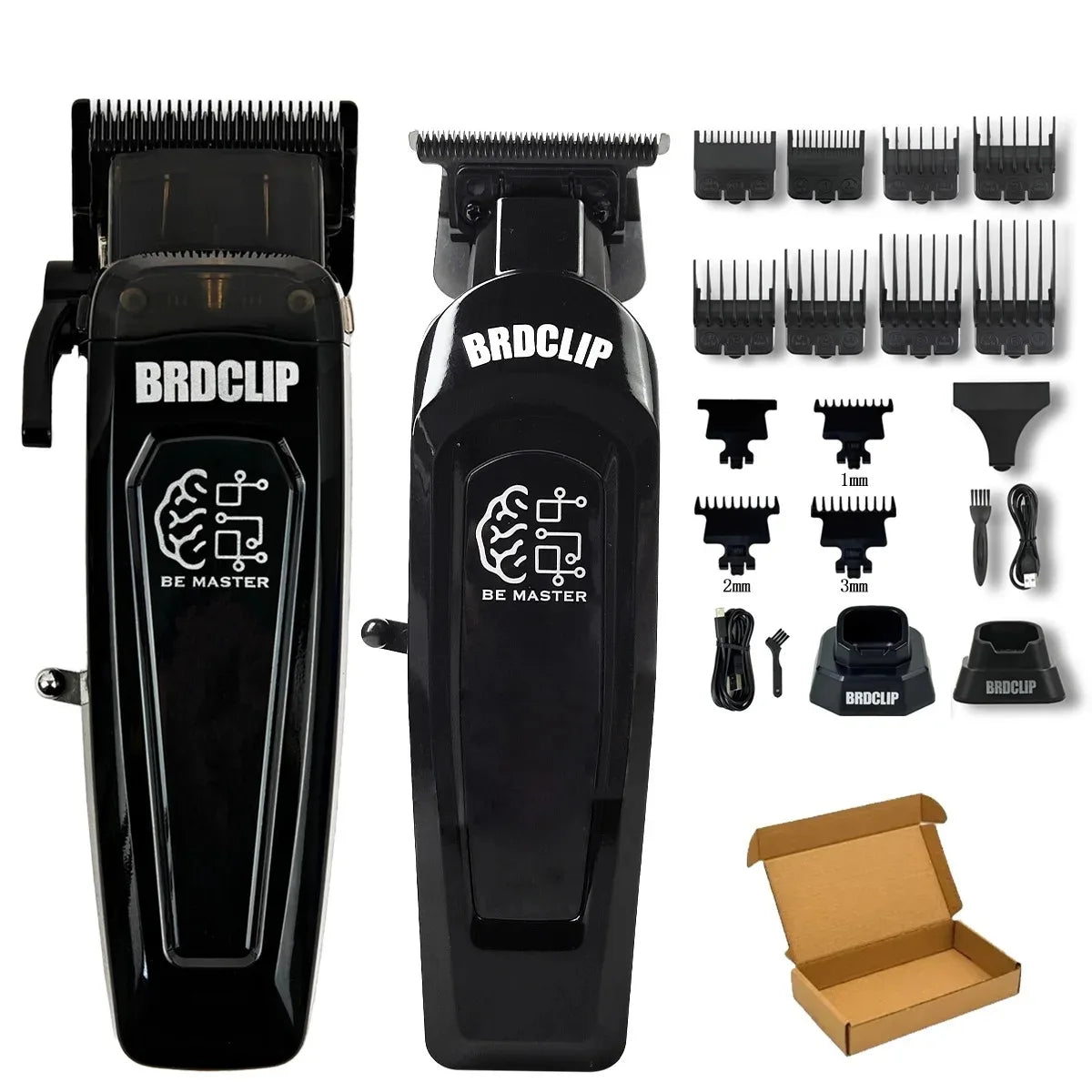 BRD106 078 Hair Clipper 7500RPM 7200RPM Hair Salon Trimmer DLC Blade with Charging Base Barber for Men New Professional BRDCLIP