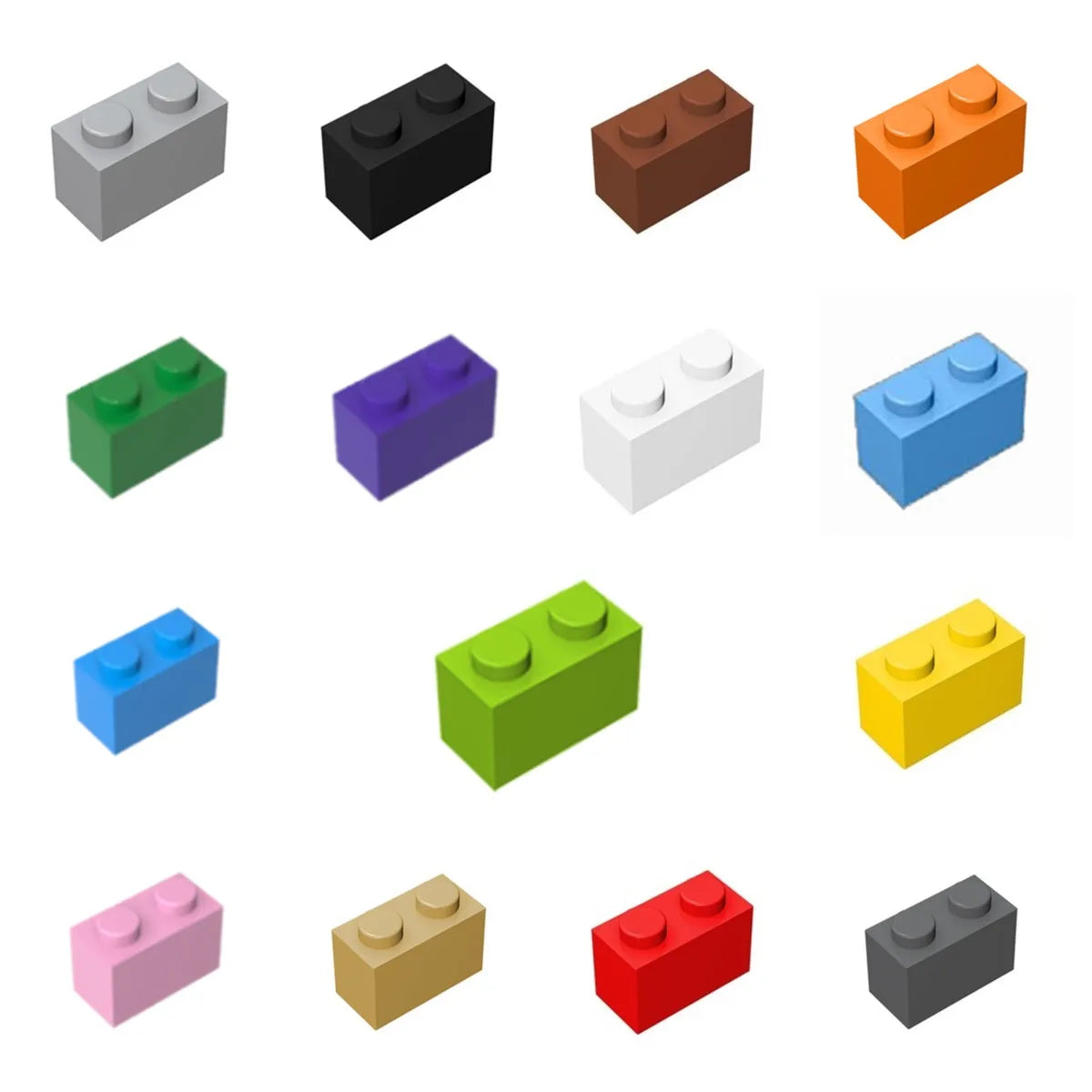 Bricks Compatible 3004 1x2 Dots DIY Building Blocks Thick Figures Brick Educational Creative Construction Toys For Kids