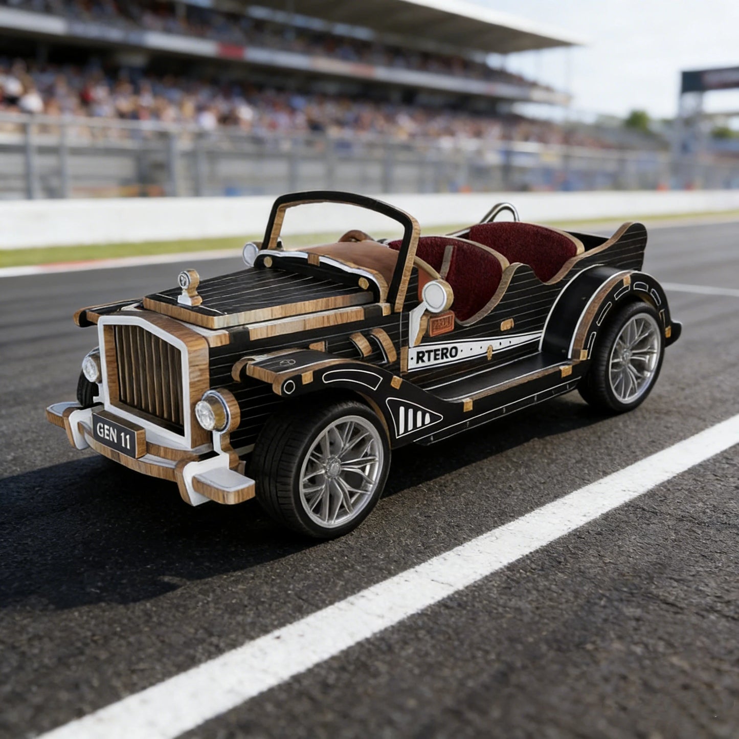 Wooden Racing Car and Off-Road Vehicle Assembly Set, Creative Racing Car Series, Suitable for Gifts and Collections.