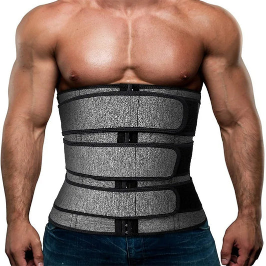 Men Sports Body Shaper Waist Trainer Girdle Abdomen Sweat Vest Slimming Underwear Weight Loss Shirt Fat Burner Workout Tank Tops