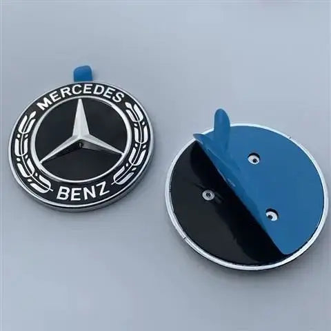 57mm Star Flat Hood Bonnet Logo Mercedes Benz W204 W124 W201 W202 W212 W220 W205 Emblem Badge stickers automobile Accessorie